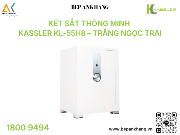 Két sắt thông minh Kassler KL-55H8 – Trắng Ngọc Trai
